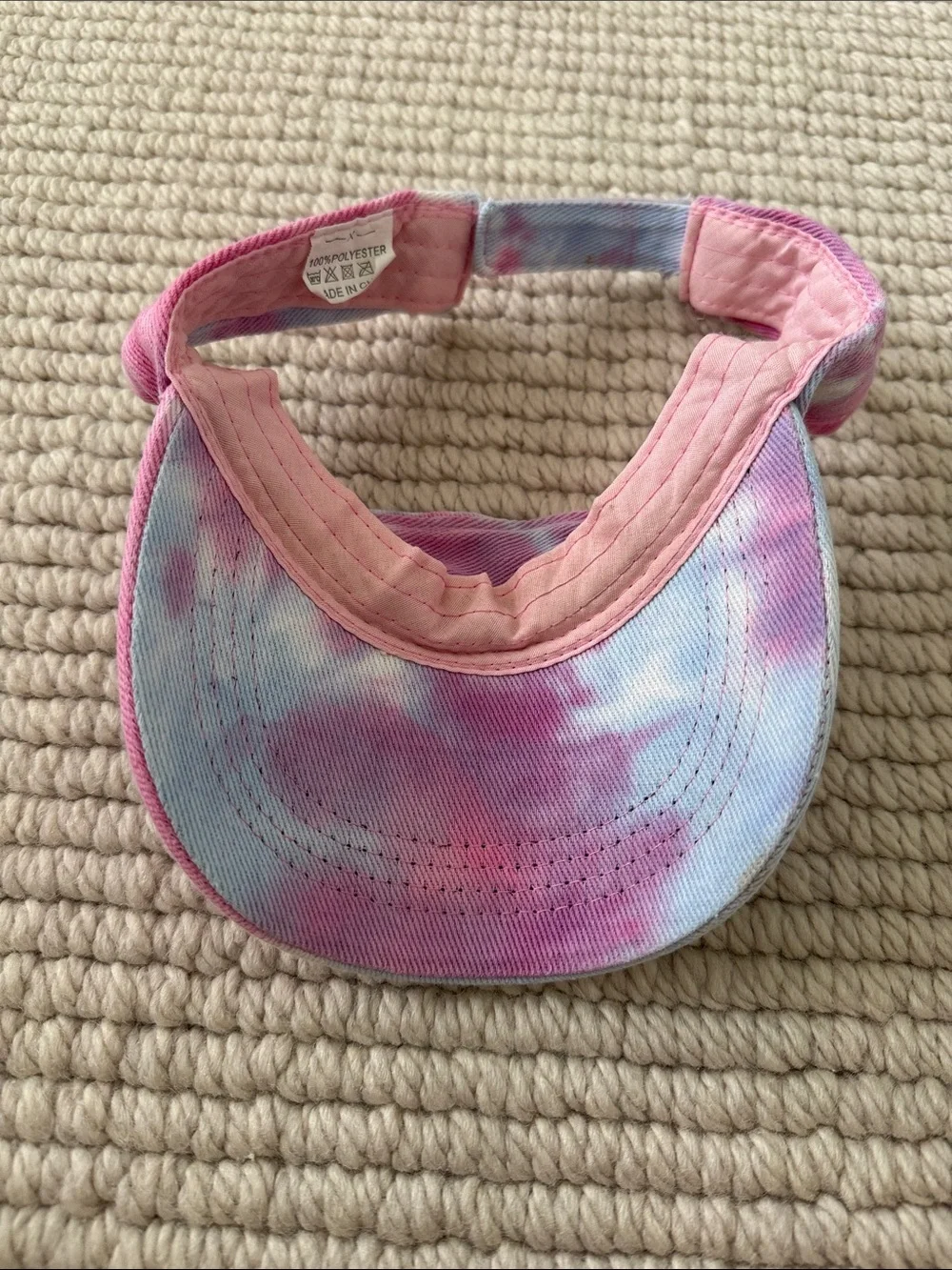 Girls tie dye visor